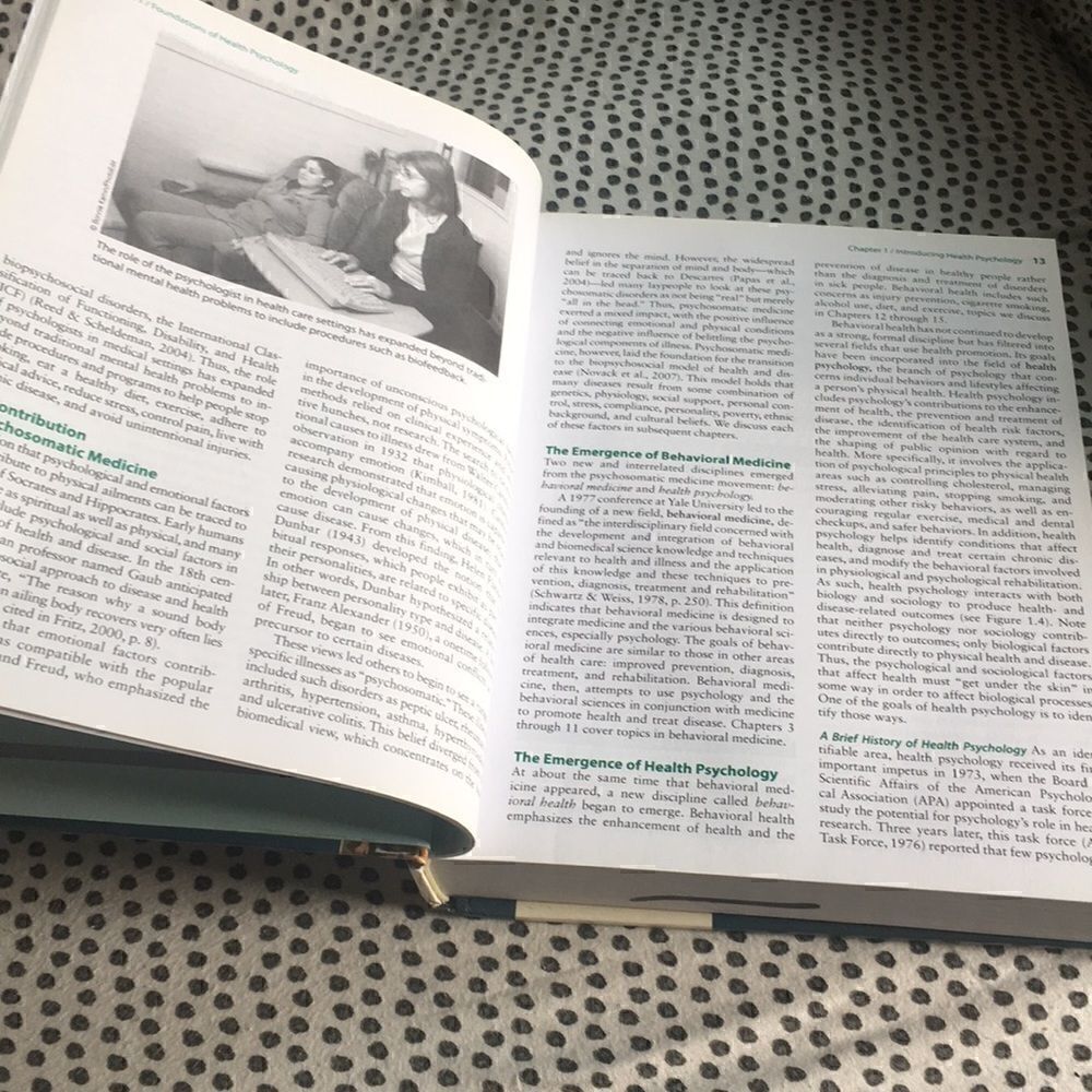 BOOKS > Health Psychology Textbook for Biological Basis of Behavior Class, - Picture 4 of 6